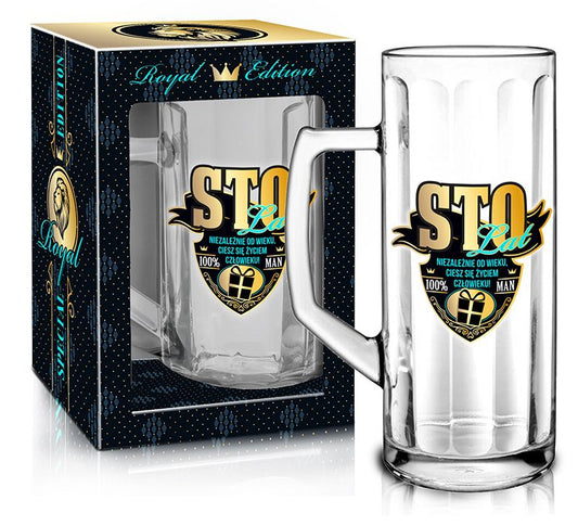 ROYAL EDITION - Beer Glass Reno Ottica 500ml (17fl oz) 100 years