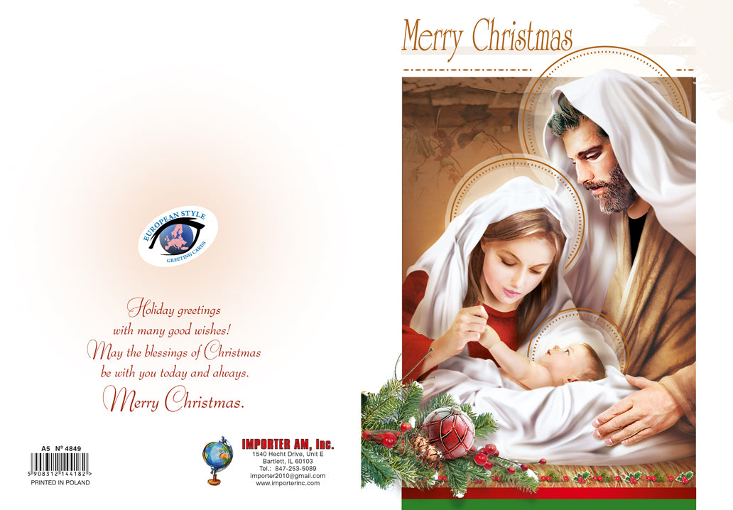 Greeting Card - Merry Christmas - A5N