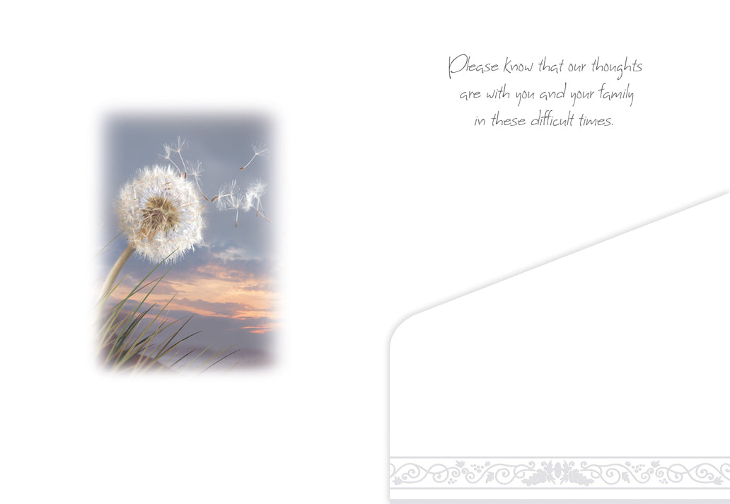 Condolence Card - With Deepest Sympathy - A5N