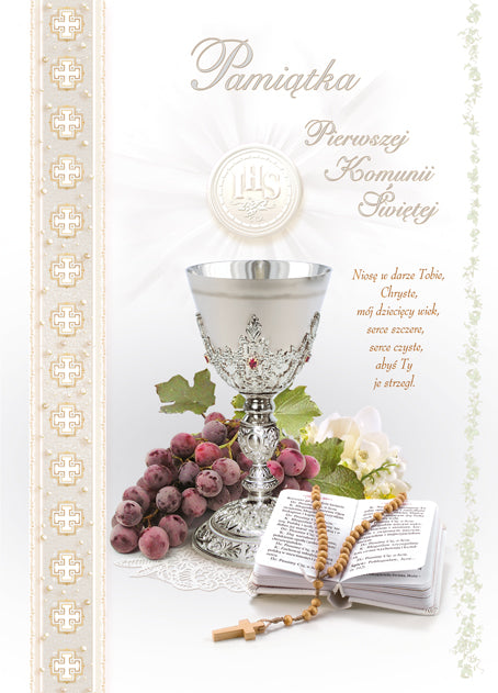 Polish Greeting Cards First Communion - B6