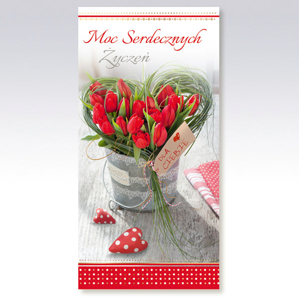 Polish Greeting Cards Flowers - DL