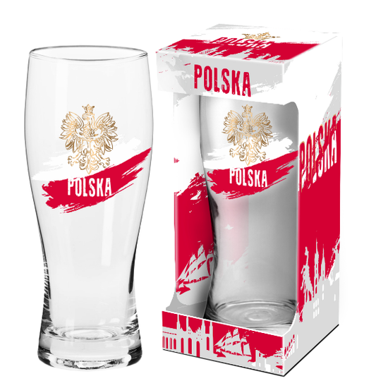 Beer Glass Golding 500ml (17 fl oz) Polish Golden Eagle