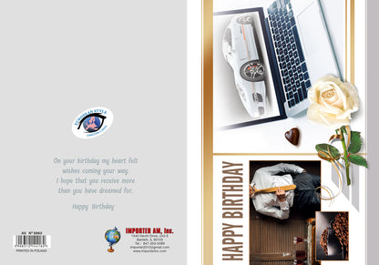 Birthday Card - Happy Birthday for Him - A5N