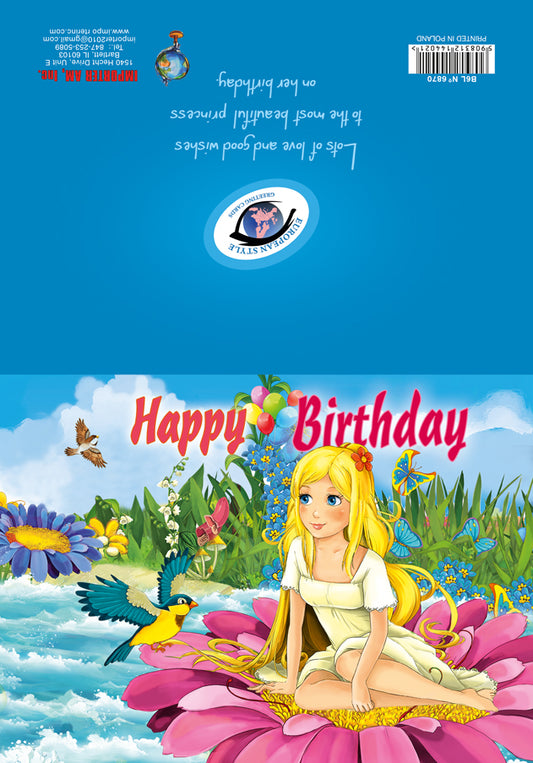 Birthday Card - Happy Birthday for Girls - B6L