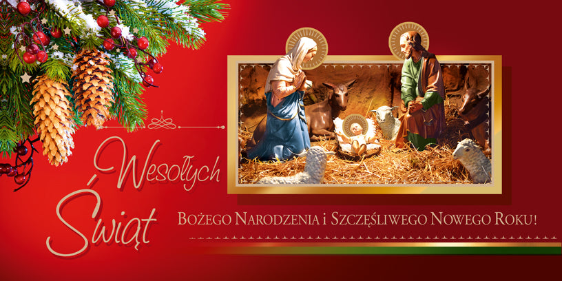 Polish Greeting Cards Christmas Religious - DL