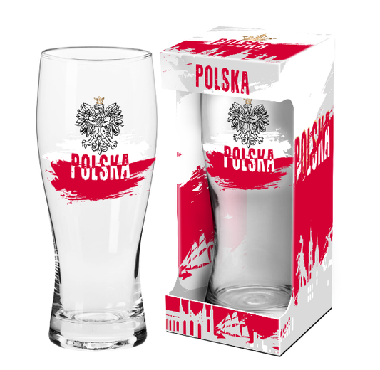 Beer Glass Golding 500ml (17 fl oz) Polish Eagle