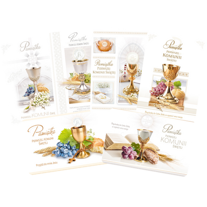 Polish Greeting Cards First Communion Chalice 3D - A5P