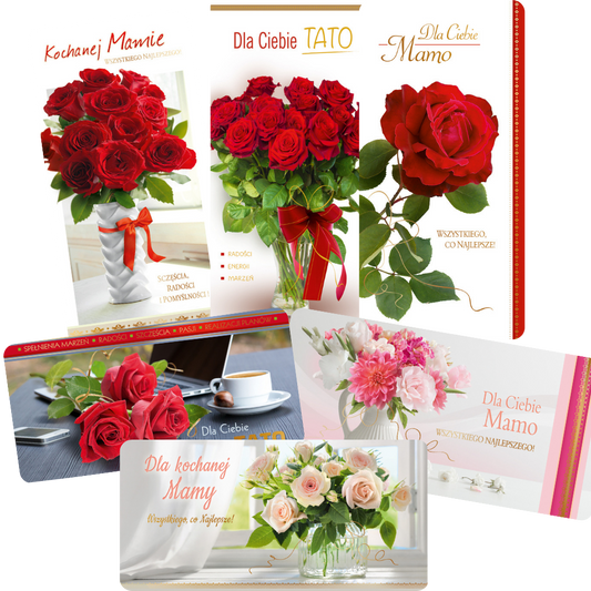 Polish Greeting Cards for Mother and Father - B6