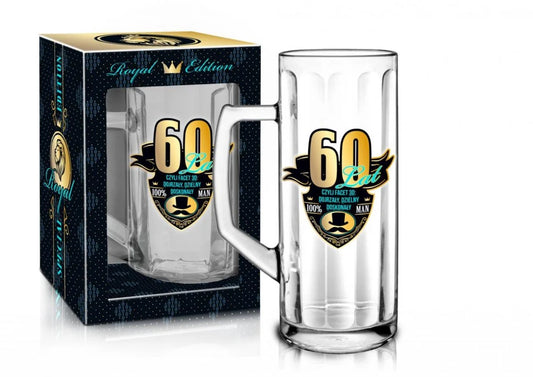 ROYAL EDITION - Beer Glass Reno Ottica 500ml (17fl oz) 60 years