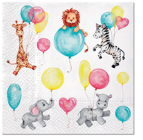 Paper Napkins Animals Party