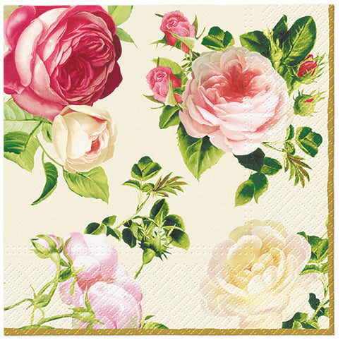 Paper Napkins 4-color Roses